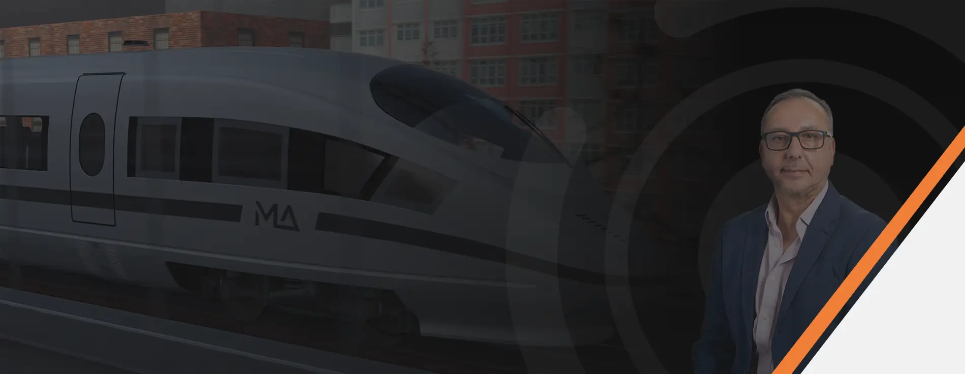 Logo with an orange circular design on the left and the words “MOTION APPLIED” in bold white uppercase letters on a dark gray background.